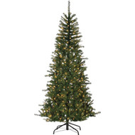 Gerson 7 Ft. Noble Fir 500-Bulb Warm White LED Prelit Artificial Christmas Tree