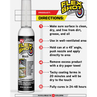 FLEX SHOT 8 Oz. Adhesive Rubber Sealant  Black
