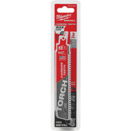 Milwaukee SAWZALL The TORCH  6 In. 7 TPI Metal Demolition Reciprocating Saw Blade with Carbide Teeth (3-Pack)