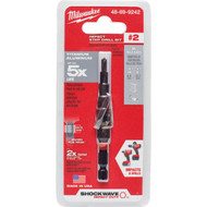 Milwaukee Shockwave Impact Duty 3/16 In. - 1/2 In. #2 Step Drill Bit  6 Steps