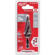 Milwaukee Shockwave Impact Duty 3/16 In. - 7/8 In. #4 Step Drill Bit  12 Steps