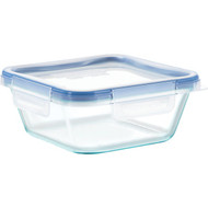 Snapware Total Solution 4-Cup Square Pyrex Glass Storage Container with Lid