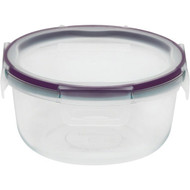 Snapware Total Solution 4-Cup Round Pyrex Glass Storage Container with Lid