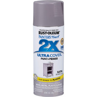 Rust-Oleum Painter's Touch 2X Ultra Cover 12 Oz. Satin Paint + Primer Spray Paint  Silver Lilac