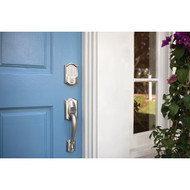 Schlage Encode Smart WiFi Deadbolt with Satin Nickel Camelot Trim