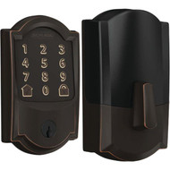 Schlage Encode Smart WiFi Deadbolt with Aged Bronze Camelot Trim