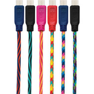 GetPower 10 Ft. Multi-Color Braided Micro USB Charging & Sync Cable
