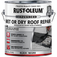 Rust-Oleum 1 Gal. Black Advanced Wet or Dry Roof Repair