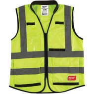 Milwaukee ANSI Class 2 Hi Vis Yellow Performance Safety Vest  Large/XL