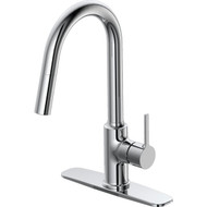 Home Impressions Contemporary Builder 1-Handle Lever Pull-Down Kitchen Faucet  Chrome