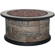 Bond Wellsville 36 In. Round Steel Gas Smokeless Fire Pit