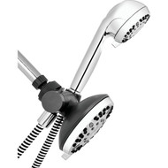 Waterpik PowerPulse Massage Dual Shower System 6+6-Spray 1.8 GPM Combo Handheld Shower & Rainfall Showerhead  Chrome