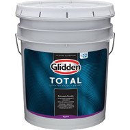 Glidden Total Interior Paint + Primer Eggshell White & Pastel Base 5 Gallon Pail