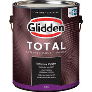 Glidden Total Exterior Paint + Primer Satin Midtone Base 1 Gallon