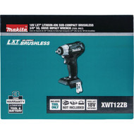 Makita 18 Volt LXT Lithium-Ion Brushless 3/8 In. Square Drive Sub-Compact Cordless Impact Wrench (Tool Only)