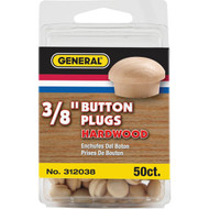 General Tools 1/2 In. Hardwood Round Head Button Plug (50-Count)
