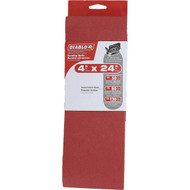 Diablo 4 In. x 24 In. 50/80/120 Grit General Purpose Sanding Belt (3-Pack)