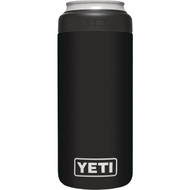 Yeti Rambler Colster Slim 12 Oz. Black Stainless Steel Insulated Drink Holder with Load-And-Lock Gasket