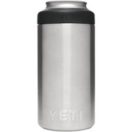 Yeti Rambler Colster Tall 16 Oz. Silver Stainless Steel Insulated Drink Holder with Load-And-Lock Gasket