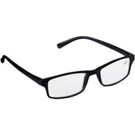 Regent 2.5 Diopter Rectangular Black Plastic Frame Reading Glasses
