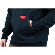 Milwaukee Small Navy Blue Heavy-Duty Pullover Hooded Sweatshirt