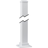 Gilpin Summit Series 2-1/2 In. x 2-1/2 In. x 43 In. White Aluminum Newel Post