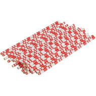 Kizmos Red & White Stripe Paper Straws (30-Count)