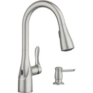 Moen Arlo 1-Handle Lever Pulldown Kitchen Faucet with Touchless Activation Sensor  Spot Resist Stainless Steel