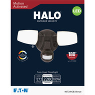 Halo Bronze Motion Activated Color Temperature Selectable LED Floodlight Fixture