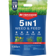 BioAdvanced 5-In-1 Weed & Feed 24 Lb. 10 000 Sq. Ft. Lawn Fertilizer with Weed Killer