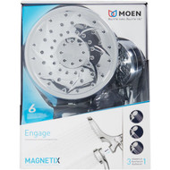 Moen Engage 6-Spray 2.5 GPM Handheld & Rainshower Shower Head with Magnetix  Chrome