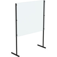 Siffron 24 In. W. x 32 In. H. x 8 In. D. Countertop Cough/Sneeze Guard with T-Legs