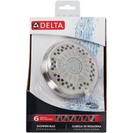 Delta 6-Spray 1.75 GPM Fixed Shower Head with SpotShield  Chrome