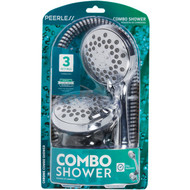 Peerless 3-Spray 1.75 GPM Combo Handheld Shower Head  Chrome