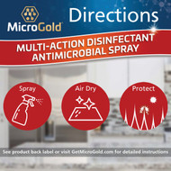 MicroGold 24 Oz. Multi-Action Disinfectant Antimicrobial Spray