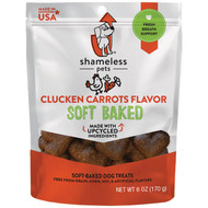 Shameless Pets Clucken Carrots Soft Baked Dog Treat  6 Oz.