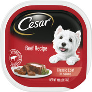 Cesar Classic Loaf Beef Adult Wet Dog Food  3.5 Oz.