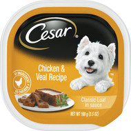 Cesar Classic Loaf Chicken & Veal Adult Wet Dog Food  3.5 Oz.