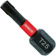 Diablo T25 TORX 1 In. Insert Impact Screwdriver Bit (2-Pack)