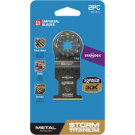 Imperial Blades Starlock 1-3/8 In. Carbide Titanium Extreme Storm Metal Oscillating Blade (2-Pack)