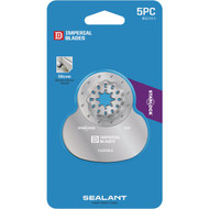 Imperial Blades Starlock 2-3/4 In. High Carbon Steel Soft Material Flexible Mushroom Scraper Oscillating Blade (5-Pack)