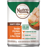 Nutro Grain Free Hearty Stew Tender Chicken  Carrot & Pea Adult Wet Dog Food  12.5 Oz.