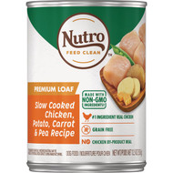 Nutro Grain Free Premium Loaf Slow Cooked Chicken  Potato  Carrot  & Pea Adult Wet Dog Food  12.5 Oz.