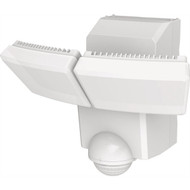 IQ America White Motion Sensing LED Solar Powered Security Light Fixture  1400-Lumen