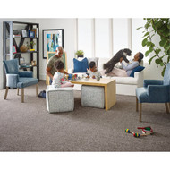 Floorigami 9 In. x 36 In. Chiaroscuro Tri-Tone Indoor Carpet Tile (12-Pack)