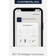 Chamberlain B2212T 1/2 HP myQ Smart Belt Drive Garage Door Opener with WiFi and Battery Backup