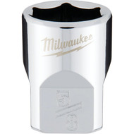 Milwaukee 3/8 In. Drive 5/8 In. 6-Point Shallow Standard Socket with FOUR FLAT Sides