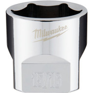 Milwaukee 3/8 In. Drive 15/16 In. 6-Point Shallow Standard Socket with FOUR FLAT Sides