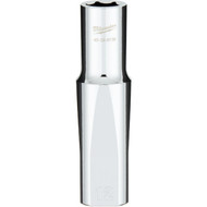 Milwaukee 1/2 In. Drive 12 mm 6-Point Deep Metric Socket with FOUR FLAT Sides