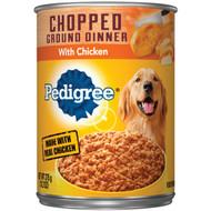 Pedigree Traditional Chopped Ground Dinner with Chicken Wet Dog Food  13.2 Oz.